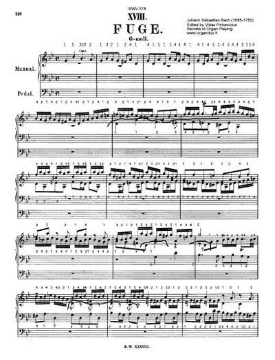 bach organ pedal solo J.S. Bach's Fugue in G Minor, BWV 578 – Secrets of Organ Playing