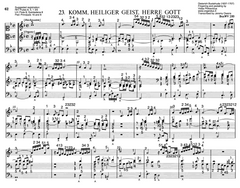 Komm, heiliger Geist, Herre Gott, BuxWV 200 by Dieterich Buxtehude with fingering and pedaling