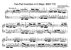 Two Part Invention No. 1 in C Major, BWV 772 by J.S. Bach