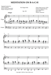 Meditation on B-A-C-H, Op. 210 (Organ Solo) by Vidas Pinkevicius
