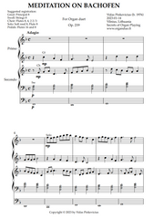 Meditation on Bachofen, Op. 219 (Organ Duet) by Vidas Pinkevicius