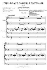 Prelude and Fugue in Bb Major (arr. Organ Duet) by Johann Georg Albrechtsberger