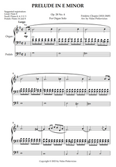 Prelude in E Minor, Op. 28 No. 4 (arr. for Organ Solo) by Frédéric Chopin