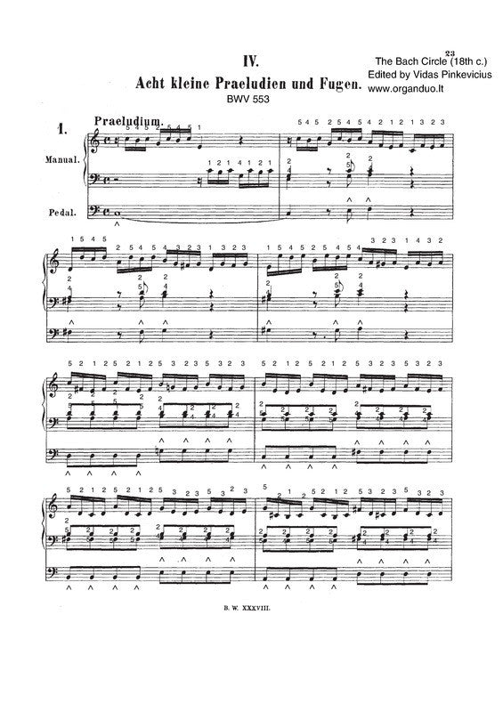 Prelude and Fugue in C Major, BWV 553