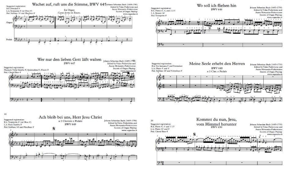 6 Schübler chorales by Bach
