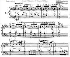 Andantino in Eb Minor from L'Organiste by Cesar Franck with Fingering