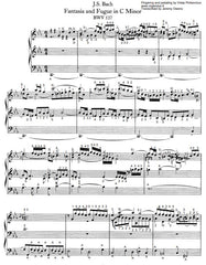 BWV 537 With Fingering And Pedaling