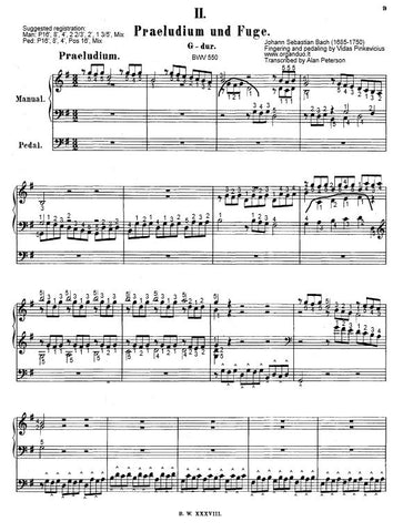 Prelude and Fugue in G Major, BWV 550 by J.S. Bach