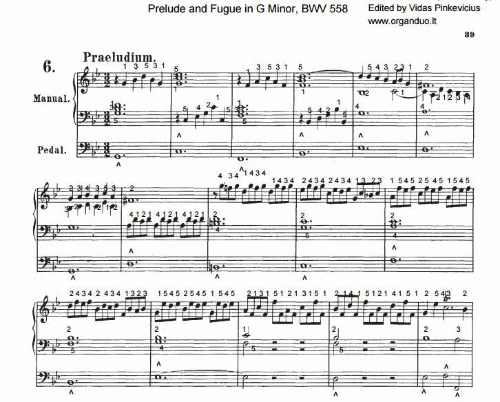 Prelude and Fugue in G Minor, BWV 558