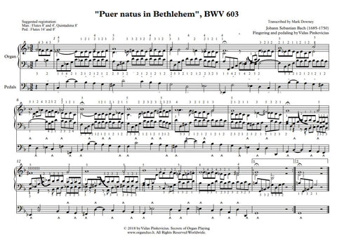 Puer natus in Bethlehem, BWV 603 by J.S. Bach