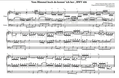 Vom Himmel hoch, da komm' ich her, BWV 606 by J.S. Bach