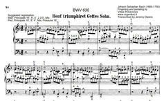 Heut' triumphiret Gottes Sohn, BWV 630 by J.S. Bach