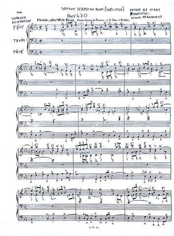 Christe, aller Welt Trost, BWV 670