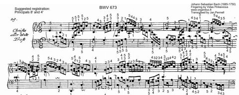 Christe, aller Welt Trost, BWV 673 by J.S. Bach