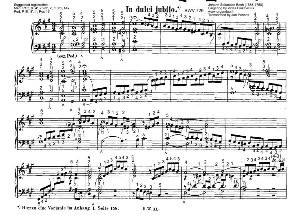 In dulci Jubilo, BWV 729 by J.S. Bach