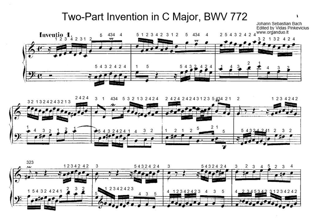 BWV 772 Home Study Course