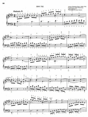 Three Part Sinfonia No. 6 in E Major, BWV 792 by J.S. Bach