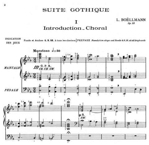 Boellmann Introduction-Choral From Suite Gothique