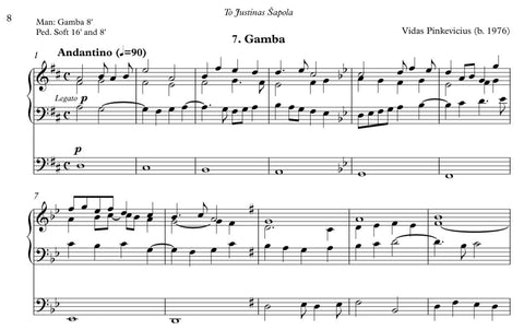 Gamba from Organ ABC for organ by Vidas Pinkevicius (2020)