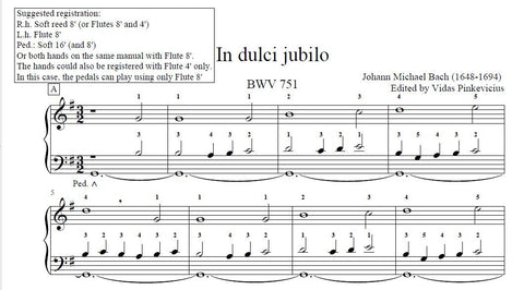 In dulci jubilo by Johann Michael Bach
