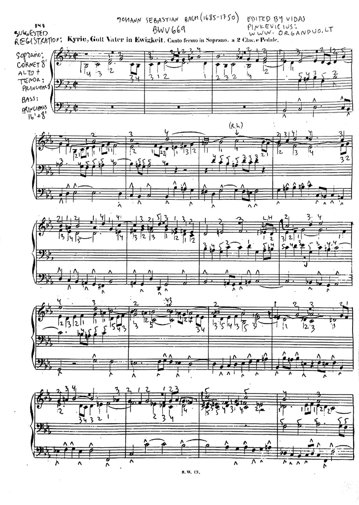 Kyrie, Gott Vater in Ewigkeit, BWV 669