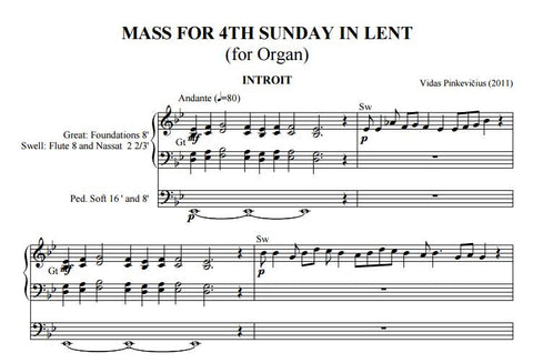 Op. 6: Mass for the 4th Sunday in Lent
