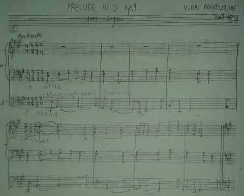 Op. 9: Prelude in D (2013)