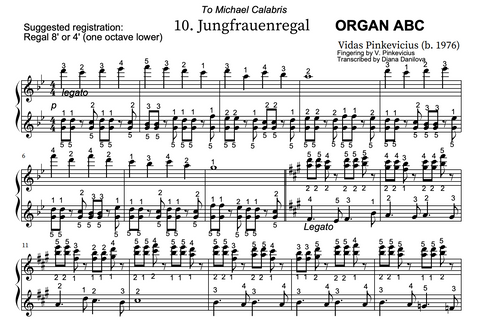 Jungfrauenregal from Organ ABC by Vidas Pinkevicius (2020)
