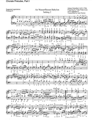 An Wasserflussen Babylon by Johann Pachelbel