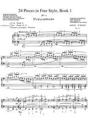 Preambule from 24 Pieces en style libre, Op. 31 by Louis Vierne