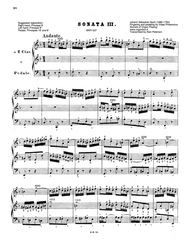 Trio Sonata No. 3 in D Minor, BWV 527 by J.S. Bach with fingering and pedaling