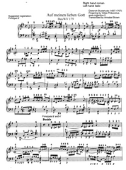 Auf meinen lieben Gott, BuxWV 179 by Dieterich Buxtehude with Fingering