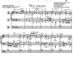 Veni Creator by Nicolas de Grigny with fingering and pedaling