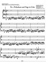 Prelude and Fugue in C Major by Georg Böhm with Fingering and Pedaling