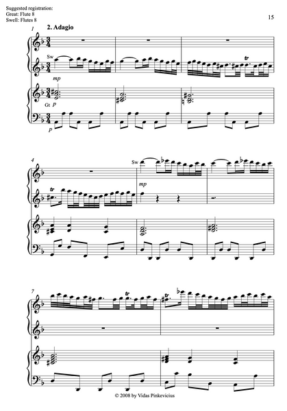 Brandenburg Concerto No. 1 in F Major, BWV 1046 by J.S. Bach (Organ Duet)