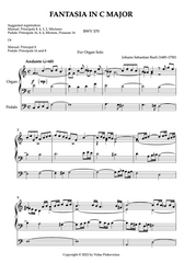 Fantasia in C Major, BWV 570 by J.S. Bach with Fugue in C Major by V. Pinkevicius