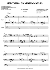 Meditation on Veni Emmanuel, Op. 170 (Organ Solo) by Vidas Pinkevicius