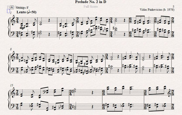 Op. 14: 2 Modal Preludes (2013)